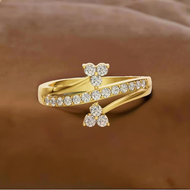 18kt Hour Glass Ring