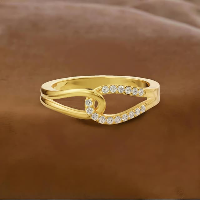 18kt Cross Band Ring