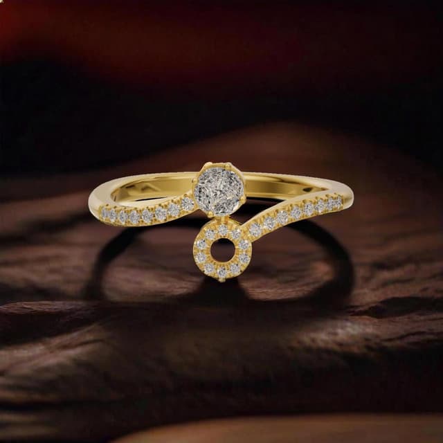 18kt Twin Loop Ring