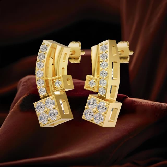 18kt Arched Earrings