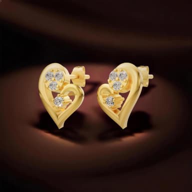 18kt Hearty Earrings