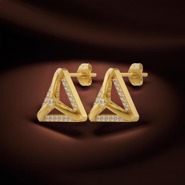 18kt Angular Earrings