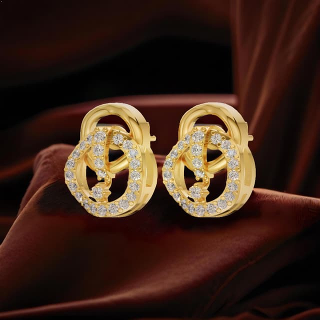 18kt Circular Earrings