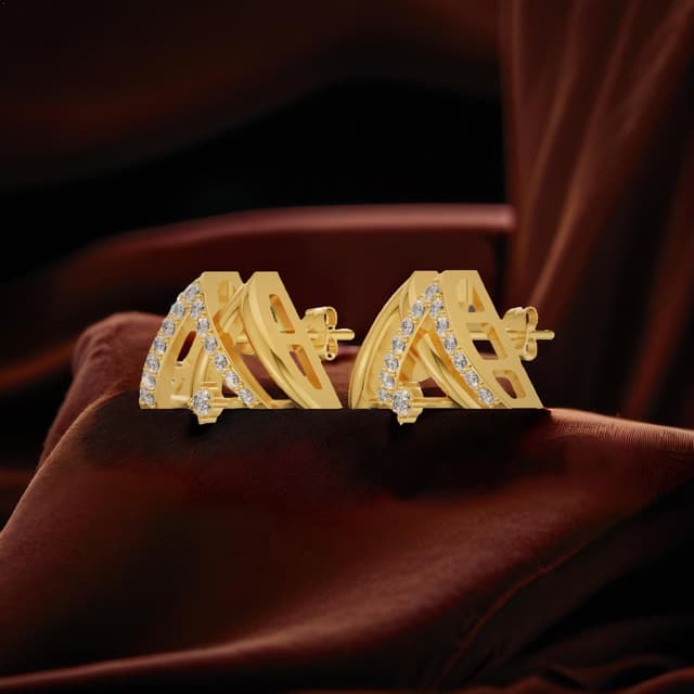 18kt Concentric Earrings