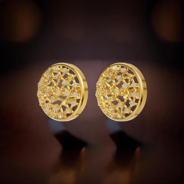 18kt Bicircular Earrings