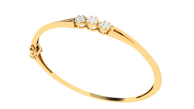 14kt Tri-Bead Bracelet