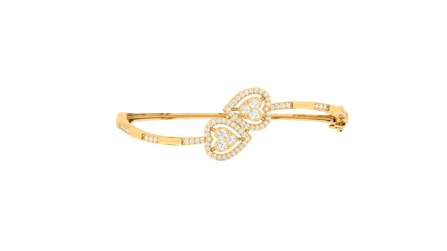 18kt Twin Heart Bracelet