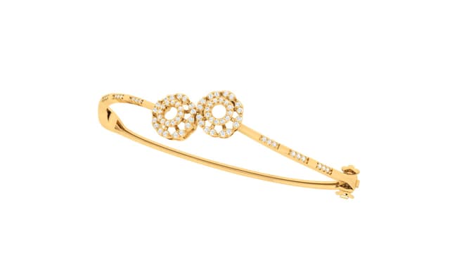 18kt Floral Duo Bracelet