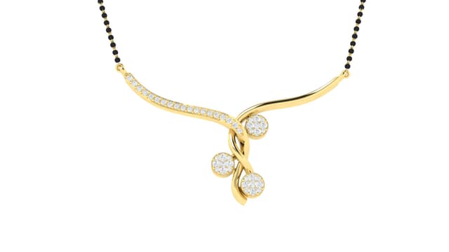 18kt Bead & Stem Mangalsutra