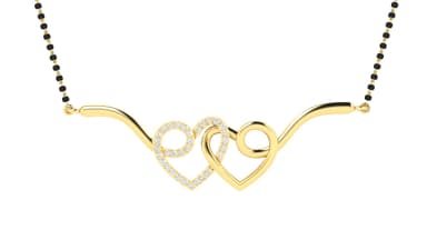 18kt Coupled Hearts Mangalsutra