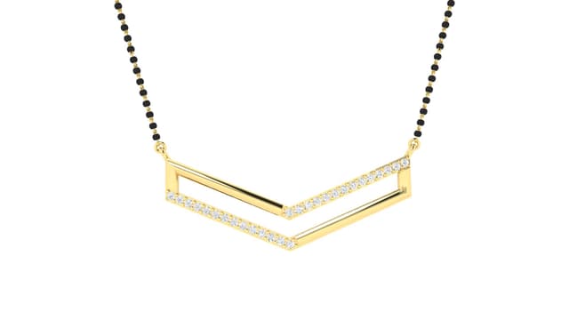 18kt Angular Mangalsutra