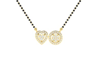 18kt Heartful Mangalsutra